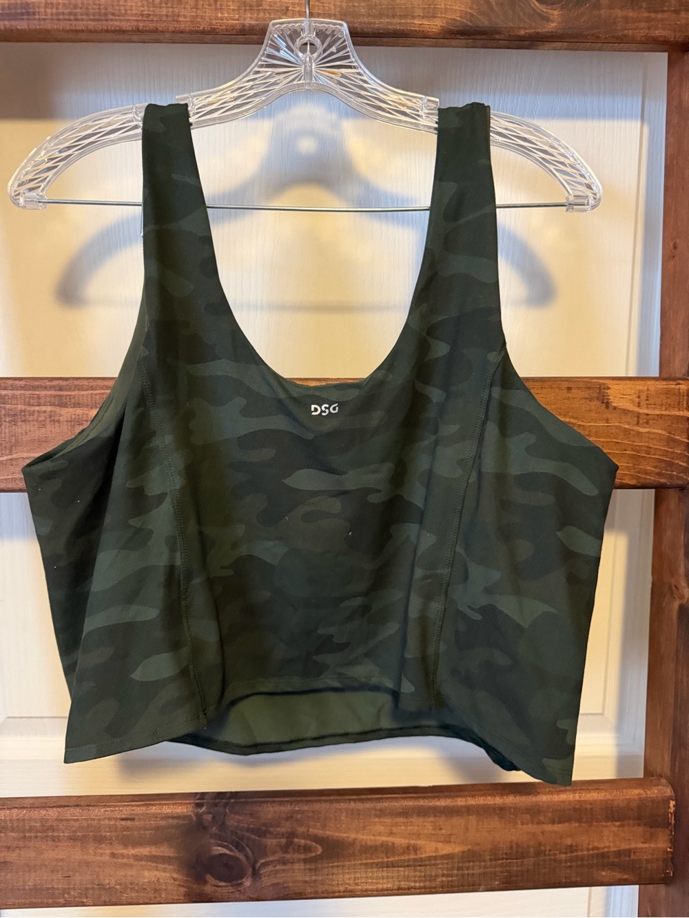 DSG (Dicks Sporting Goods) Women's Dark Green Camo Tank Top - Picture 3 of 3